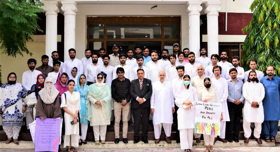 Lahore Leads University’s (LLU) Department of Politics & International Relations in collaboration with Leads Current Affairs Society celebrates “International Day of Peace”
